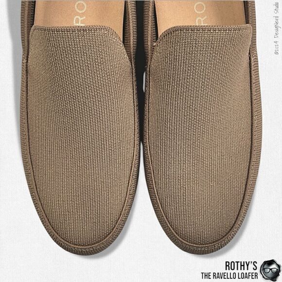 ROTHY’S THE RAVELLO LOAFER IN FADED BROWN SUSTAINABLE WASHABLE SHOES SIZE EU 42 main image 16